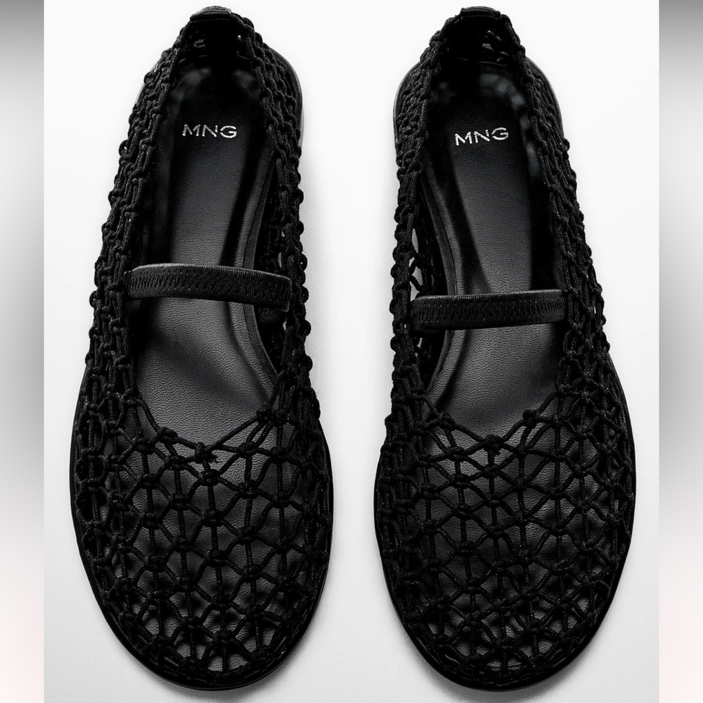 Mango BALLET MESH FLATS 7.5